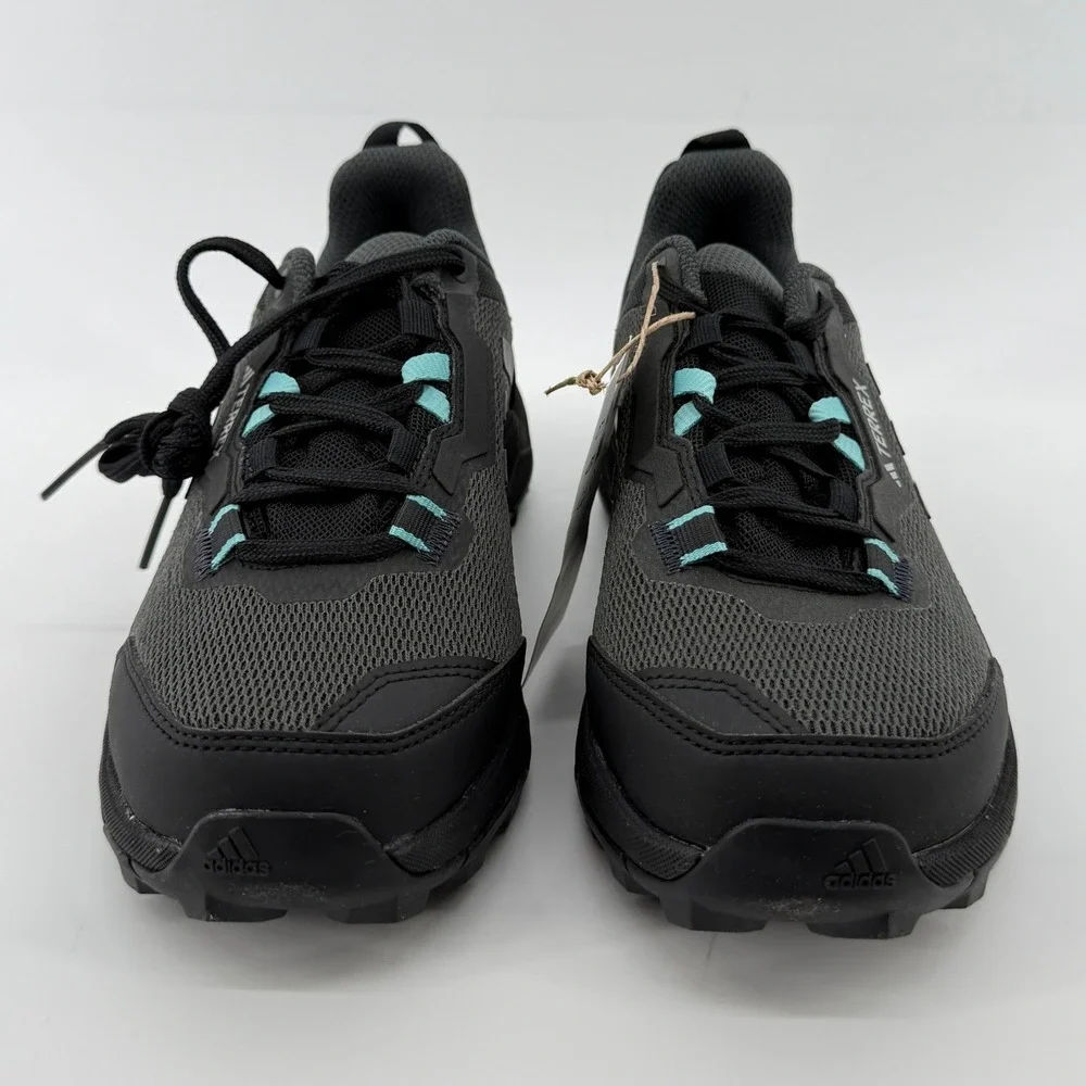Adidas Terrex AX4 Gore-Tex Hiking Shoe Sneaker Women 5 Black‎ Gray Mint Tone NWB